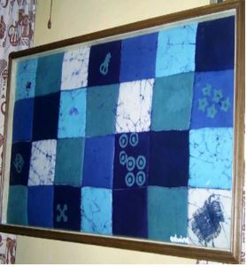 Geometric Blues Wall Art