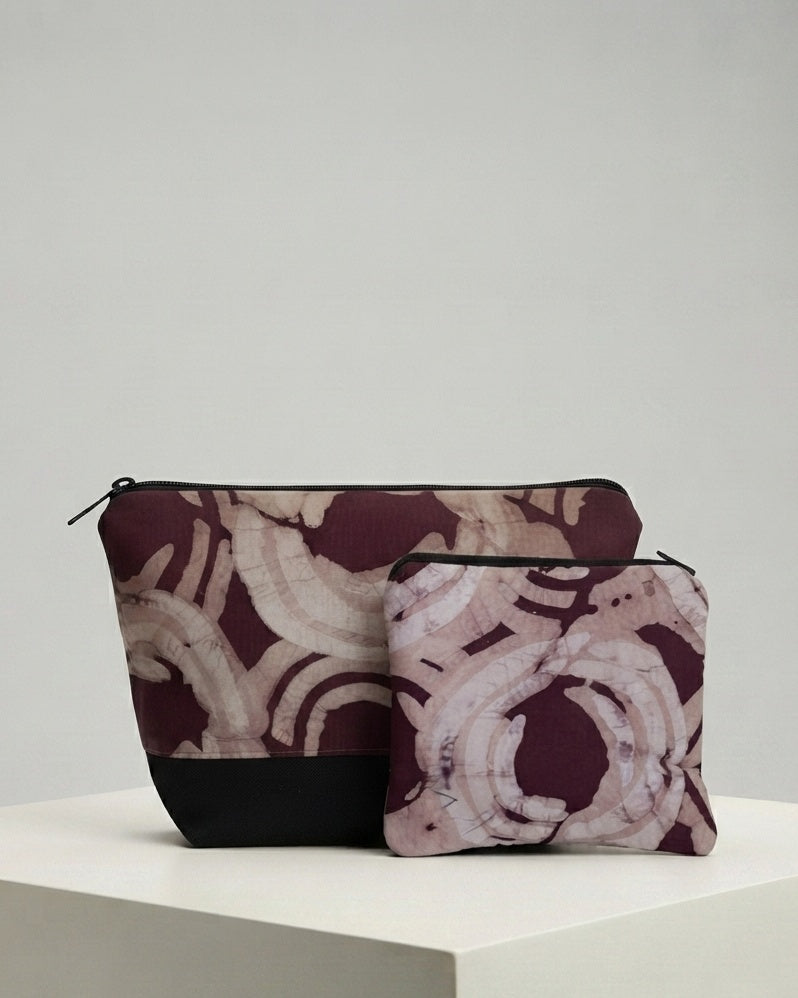 Handmade Batik Cosmetic Purse Set