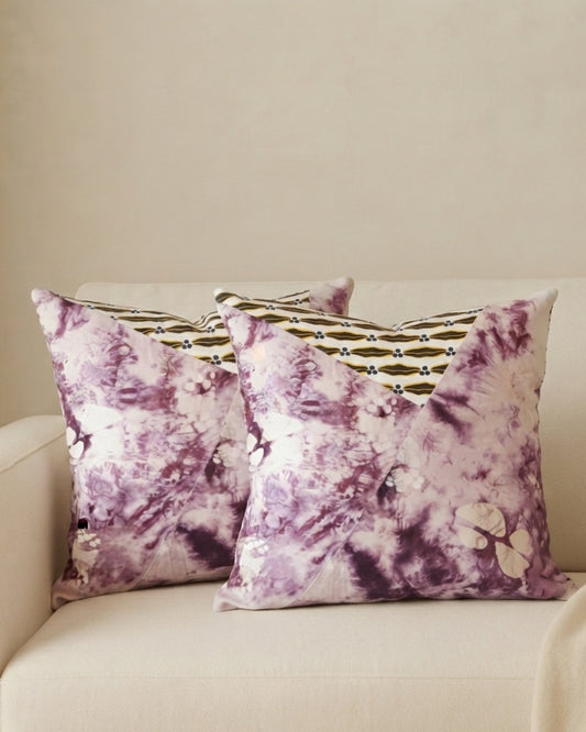 Handmade Batik + Print Cushion Cover - 007