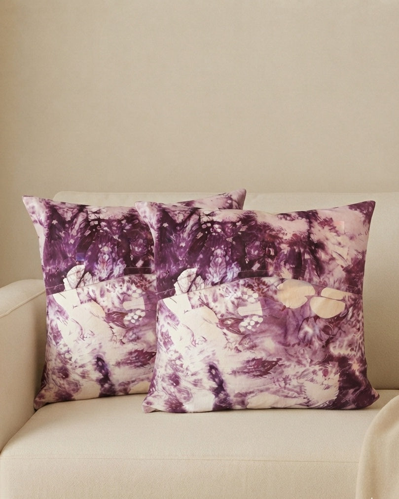 Handmade Batik + Print Cushion Cover - 007