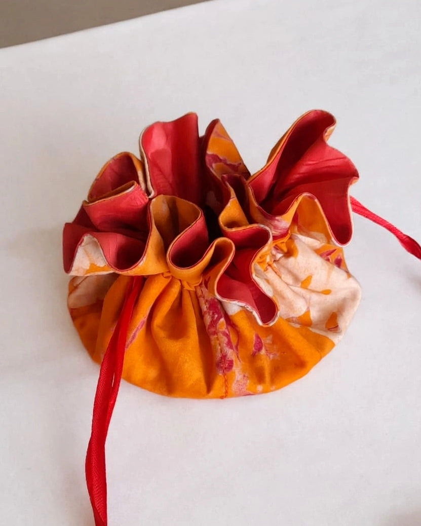Batik Jewellery Bag (Drawstring Pouch) - 002