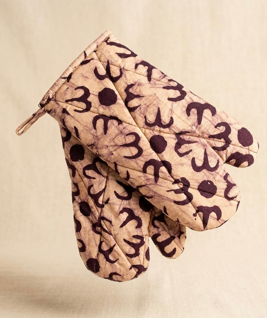 Oven Gloves & Mitts Brown